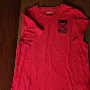 EXPRESS Red Tshirt EXP FRONT /back